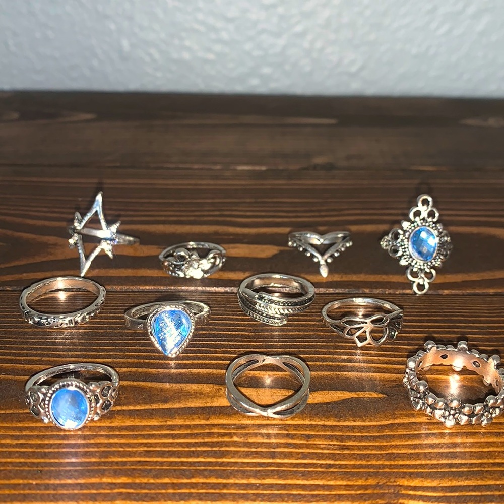 Boho ring set